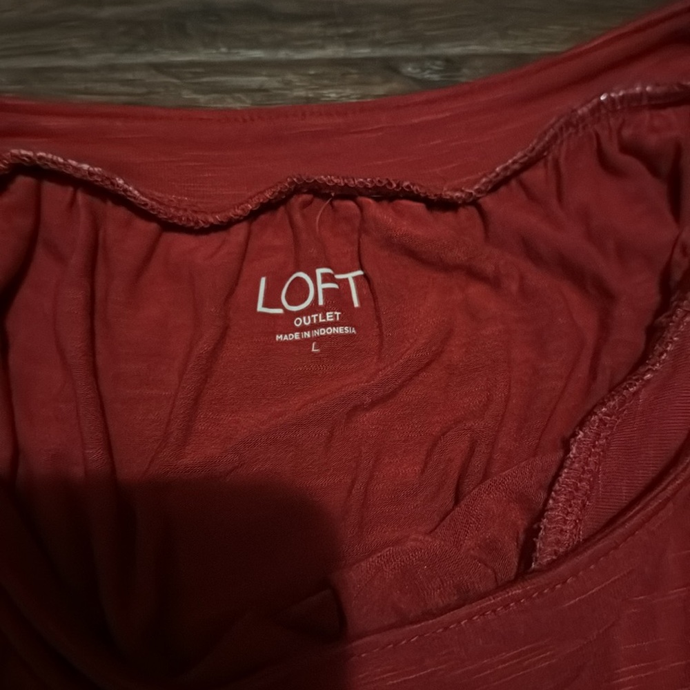 Loft tank top size large. Red - Picture 2 of 2
